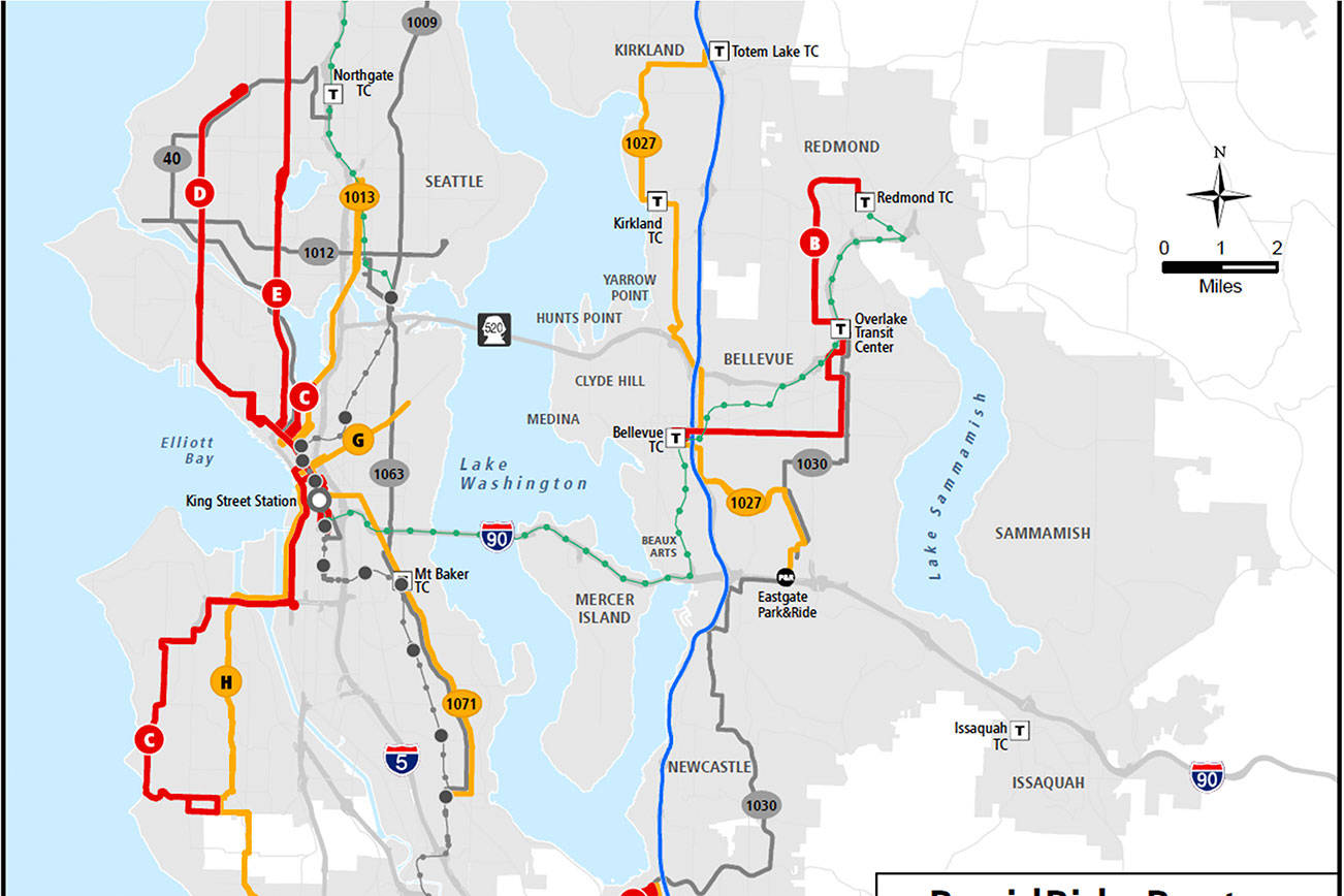 Metro revises timeline for RapidRide bus expansion