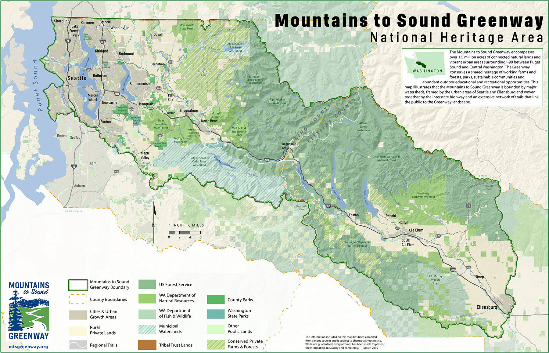 The Mountains to Sound Greenway was recently was designated as a National Heritage area. Photo courtesy of Mountains to Sound Greenway