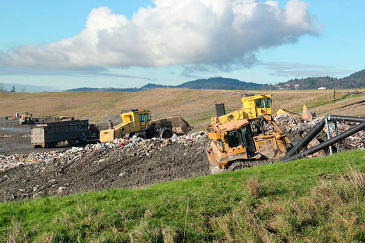 Owned by King County and operated by the Solid Waste Division, the landfill receives over 800,000 tons of solid waste a year. Image courtesy King County