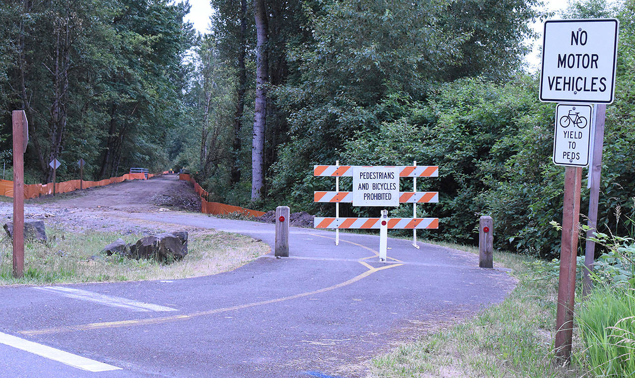 Enumclaw’s expansion of the Foothills Trail is already underway, and is planned to be finished by fall 2019. File photo