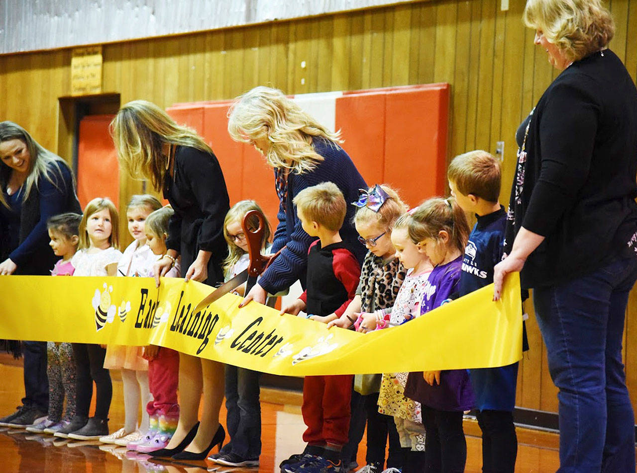 Kids and adults gathered Oct. 10 to celebrate the White River School District’s Early Learning Center. Submitted photo.