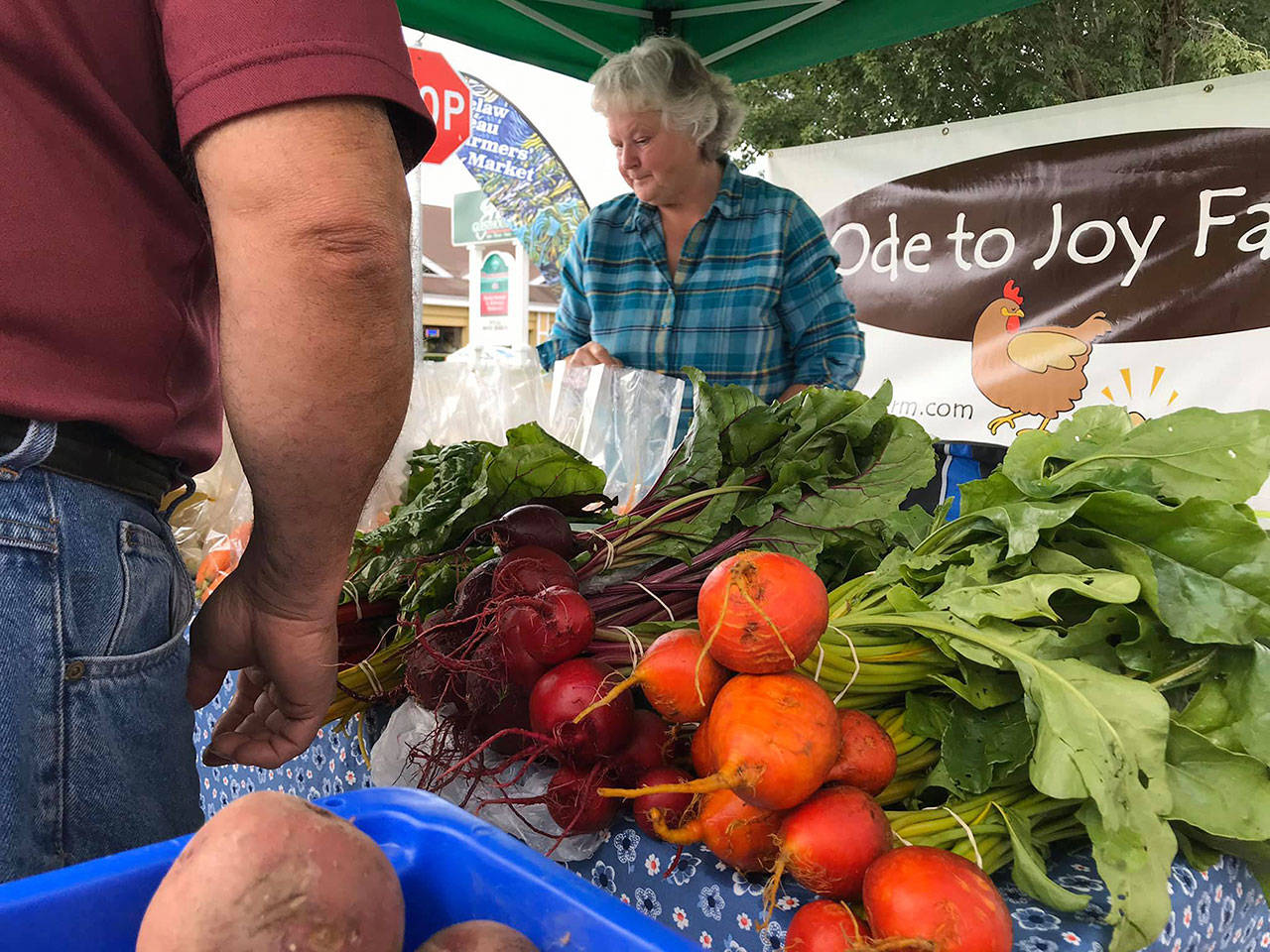 With additional funds from the city of Enumclaw, the Enumclaw Plateau Farmer’s Market will be able to allow those who receive Supplemental Nutritional Assistance Program (SNAP) benefits to shop for fresh produce. Image courtesy Enumclaw Plateau Farmer’s Market