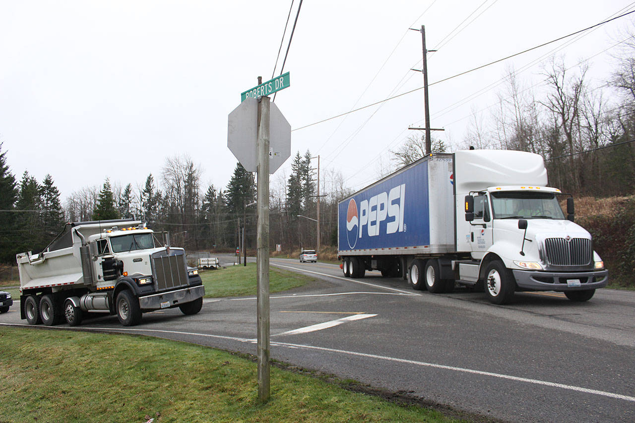 The Roberts Drive/SR 169 intersection in Black Diamond has a higher rate of accidents than a lot of other intersections along the highway. The city hopes a new roundabout will solve that issue. Photo by Ray Miller-Still