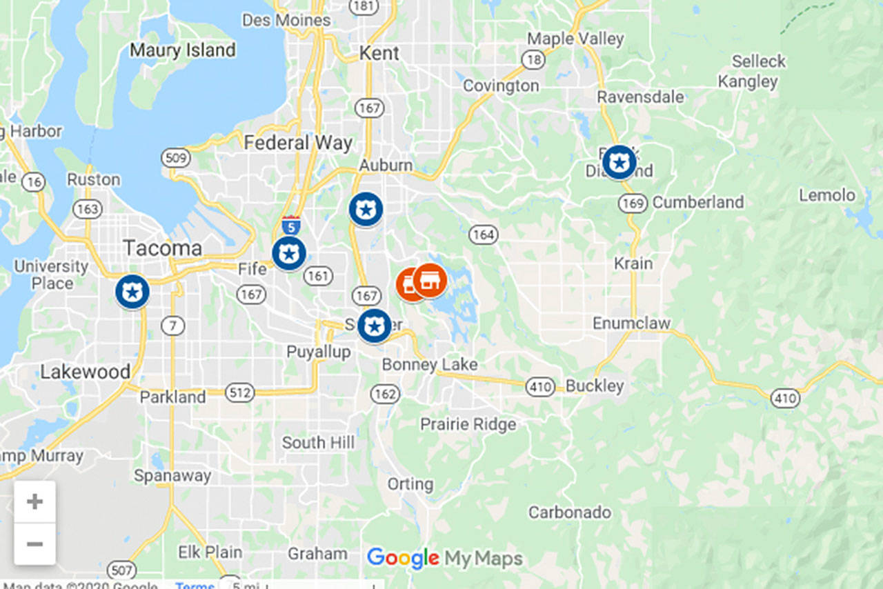Outside of Buckley, both Sumner and Auburn’s police departments are places where people can voluntarily, and safely, store their firearms when they’re in crisis. Image courtesy Harborview Injury Prevention and Research Center