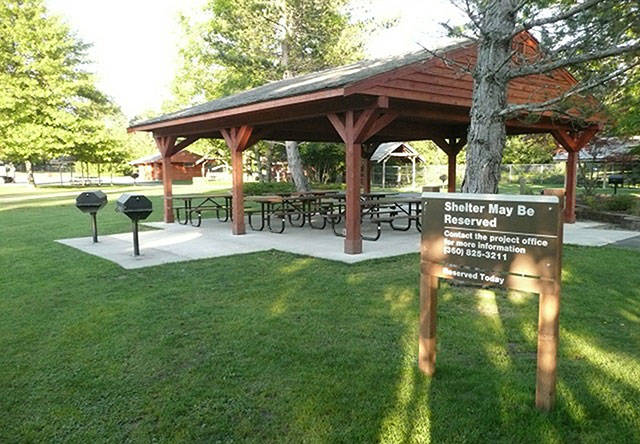 The Cayuse Shelter at Mud Mountain Dam Park will reopen after the coronavirus outbreak. Photo courtesy US Army Corps of Engineers