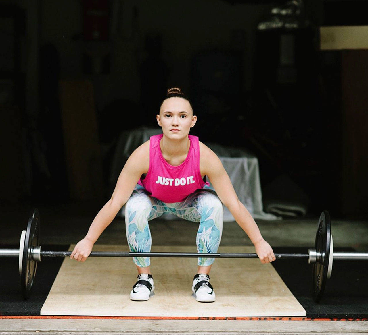 Meghan Strey said in the snatch event, she’s lifted 106 kilos, or 233.69 pounds. In the clean and jerk, she’s raised 103 kilos, or 227.07 pounds. Courtesy photo