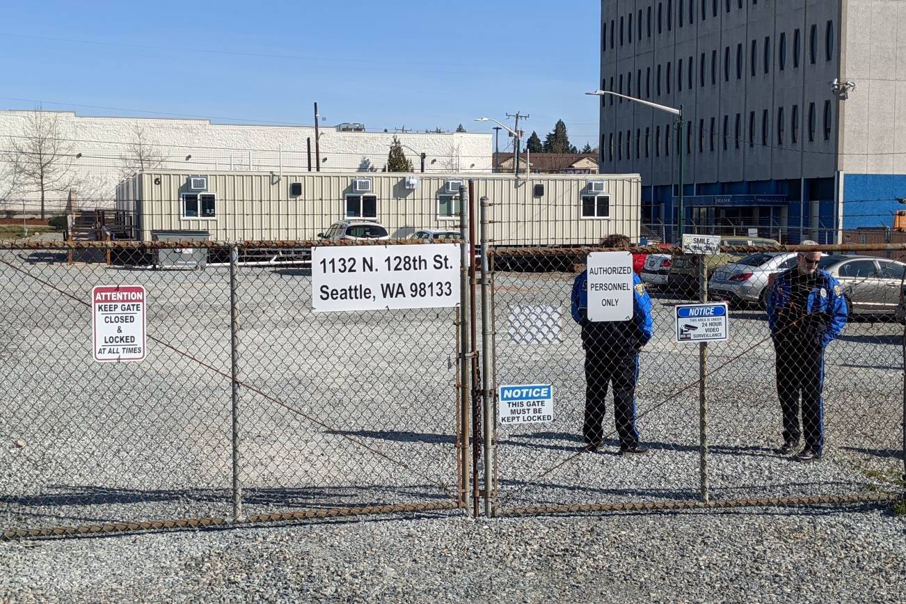 King County’s North Seattle isolation and quarantine site on April 8. The North Seattle/Aurora facility is located at 1132 N 128th St. in Seattle. It features six modular units with a total capacity of 23 people. Corey Morris/staff photo