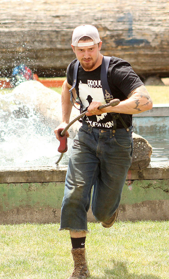 Billy Clinkingbeard has taken the all-around title at the annual Log Show games for the past six years. File photo by Ashley Britschgi