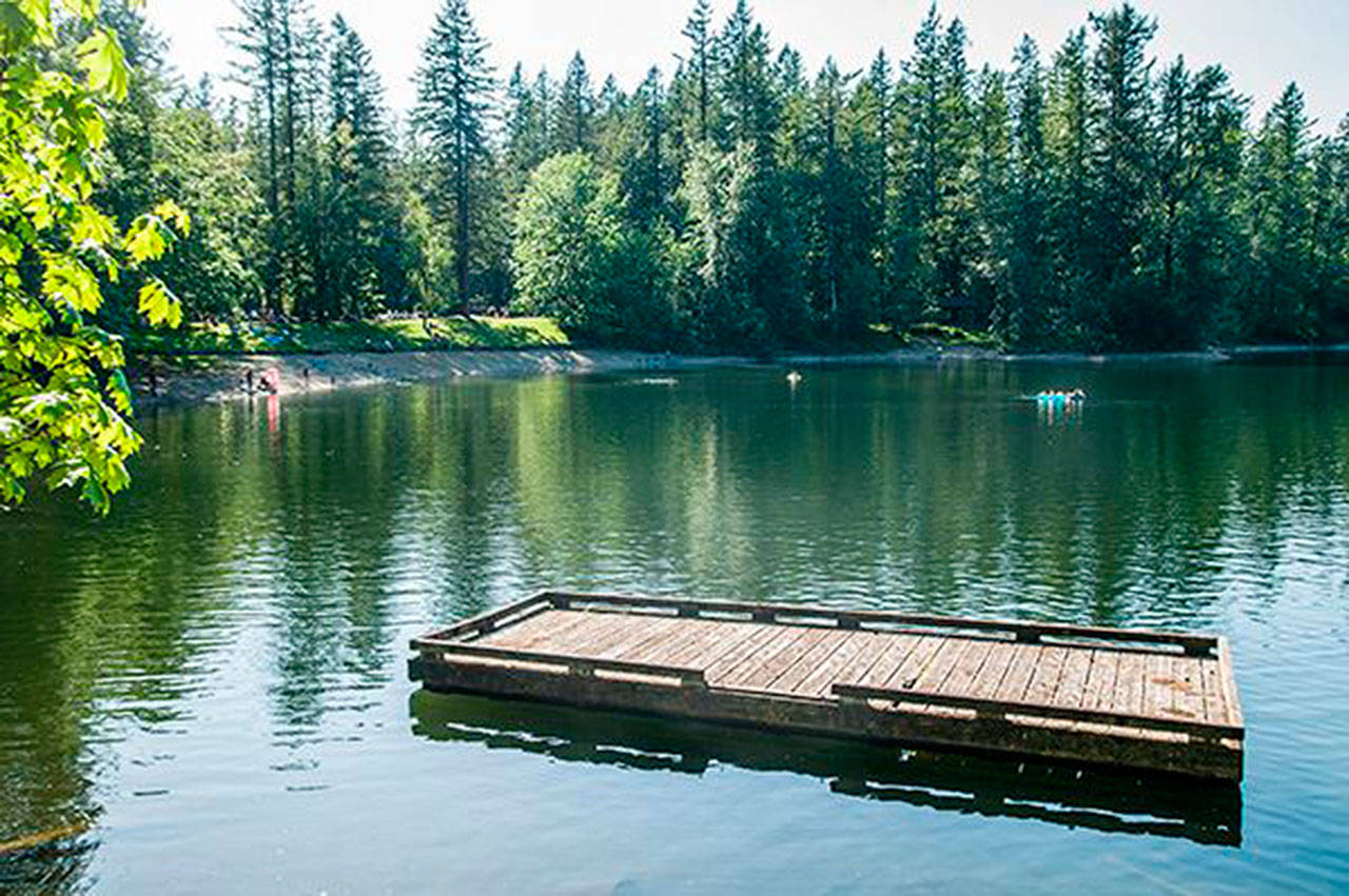 Deep Lake is nestled in the middle of Nolte State Park. Photo courtesy Washington State Parks