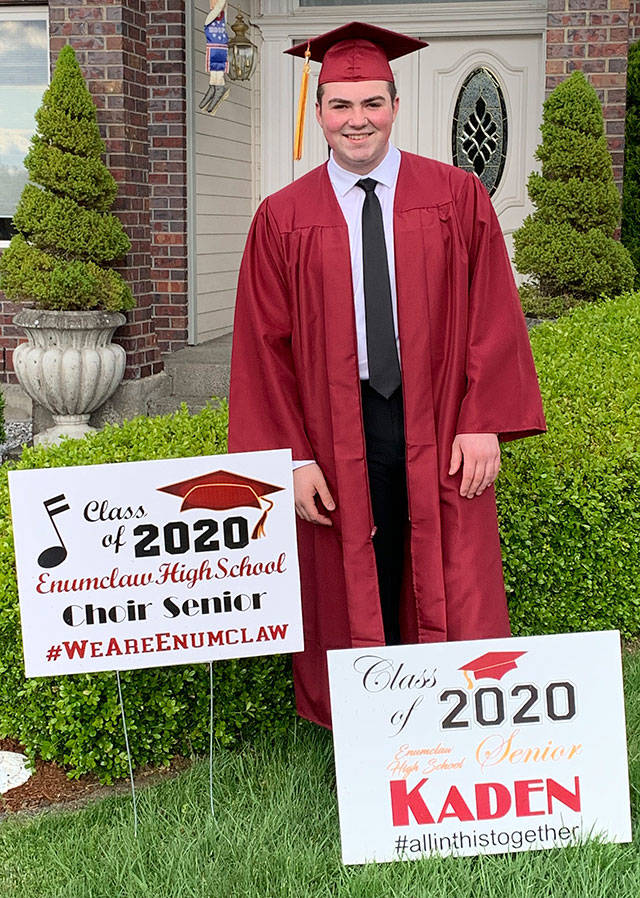 Kaden Bolton, a member of the Enumclaw High graduating class of 2020, received a scholarship from the local Danish Sisterhood. Submitted photo