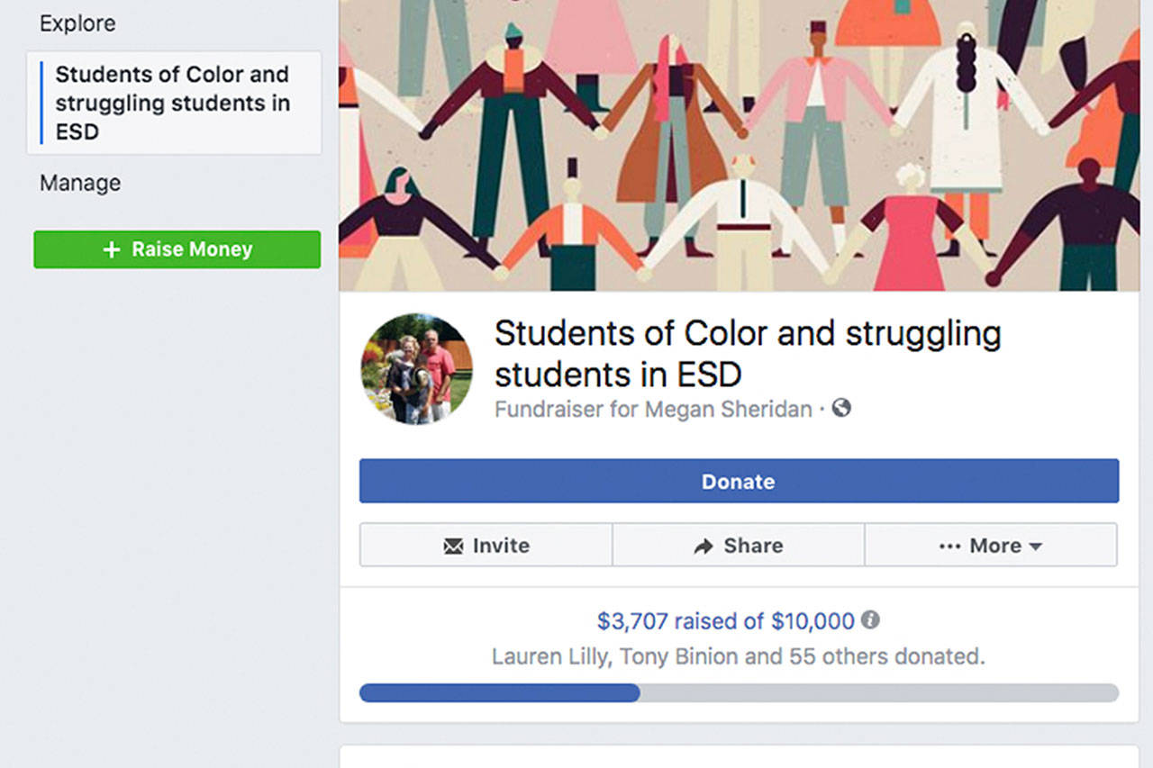 More than 55 people have helped raise $3,700 to make sure low-income students and students of color have access to a good internet connection and school supplies for the coming year. Screenshot