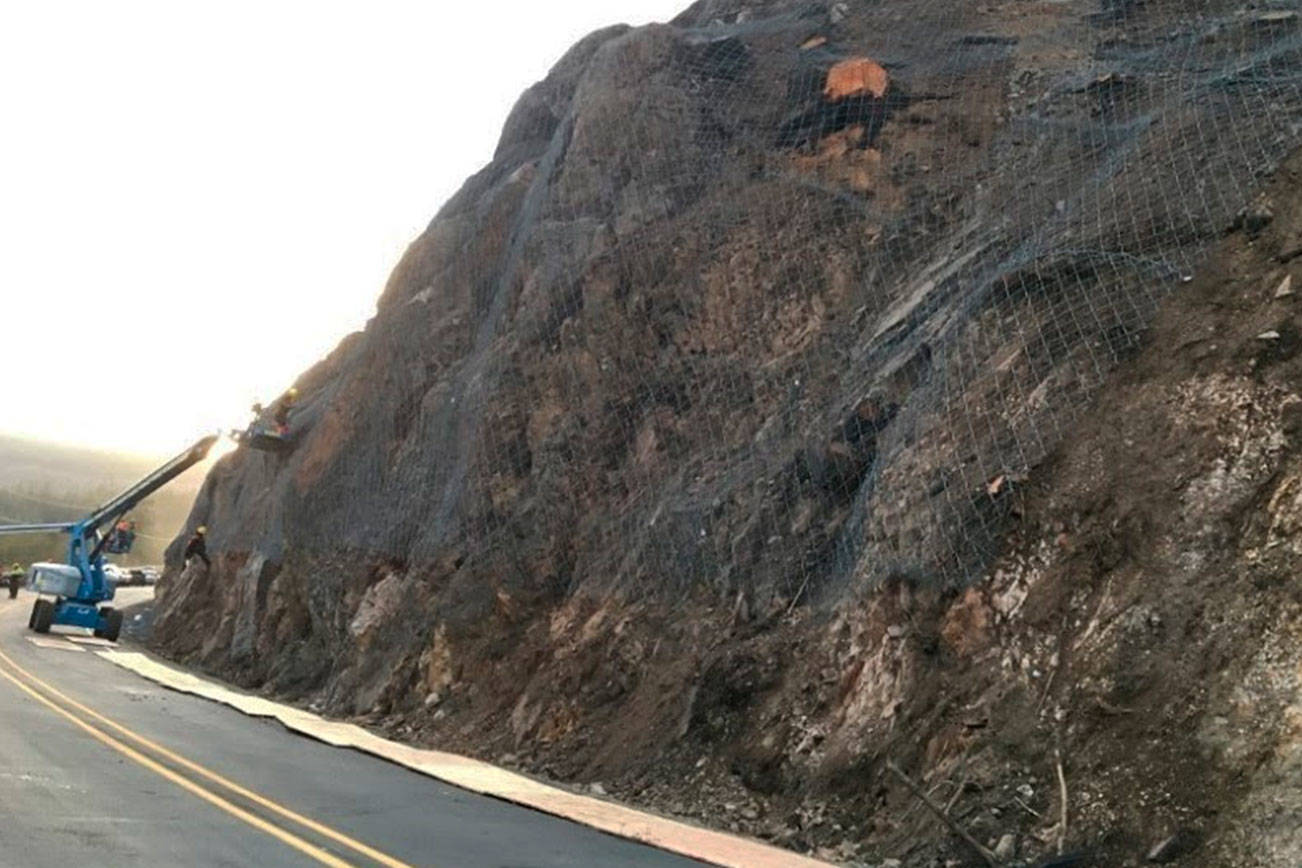 State Route 410 east of Enumclaw reopened to regular traffic on Nov. 2 after repairs following the Fire Fire in September. COURTESY PHOTO, State Department of Transportation