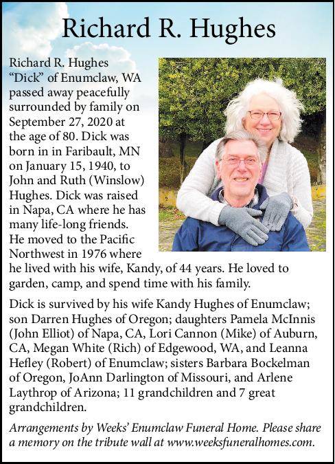 Richard R. Hughes | Obituary