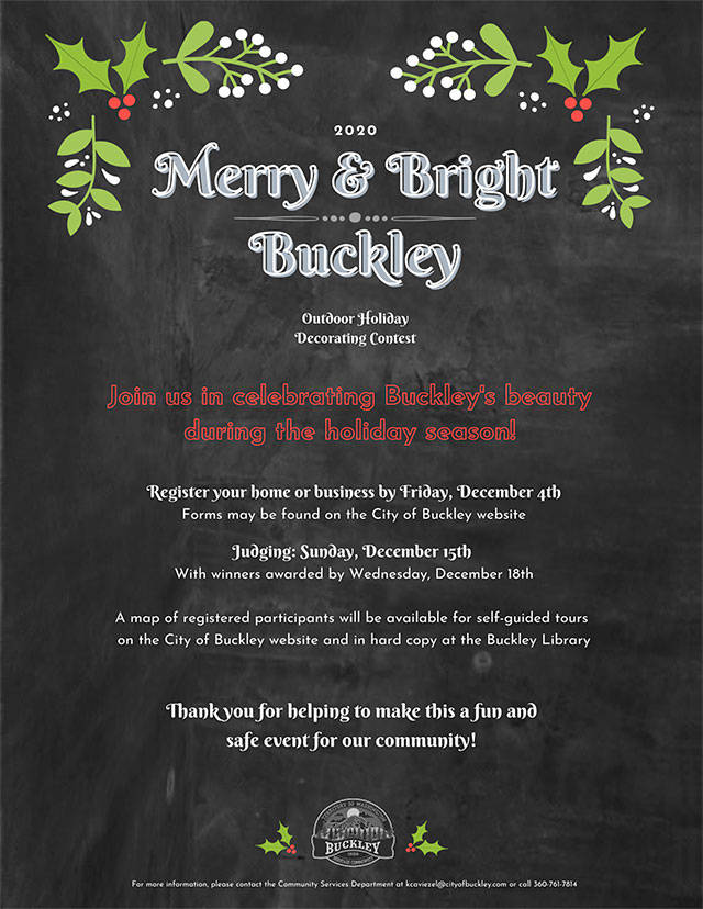 City of Buckley's Merry and Bright competition