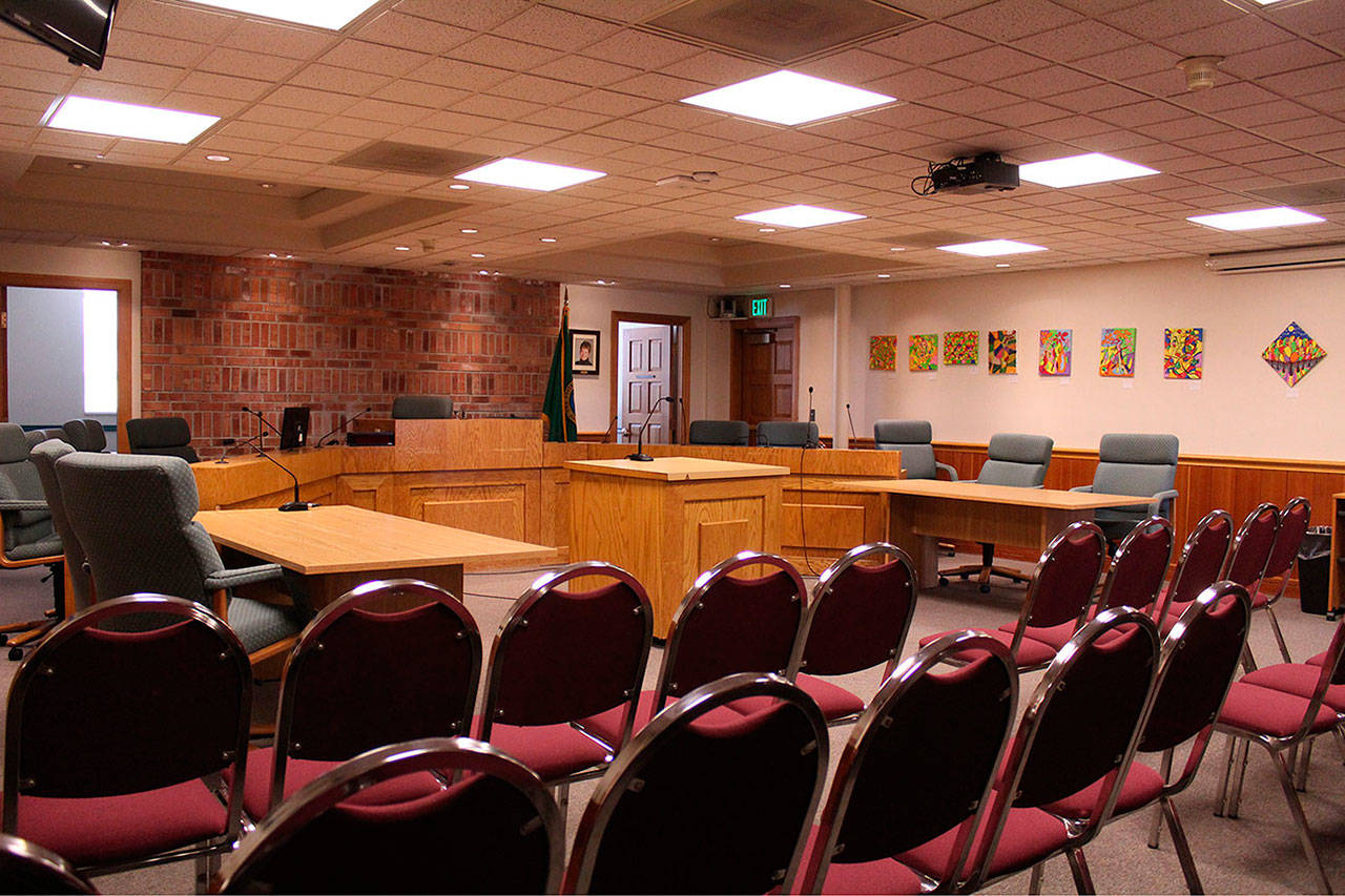 Enumclaw council chambers. File photo
