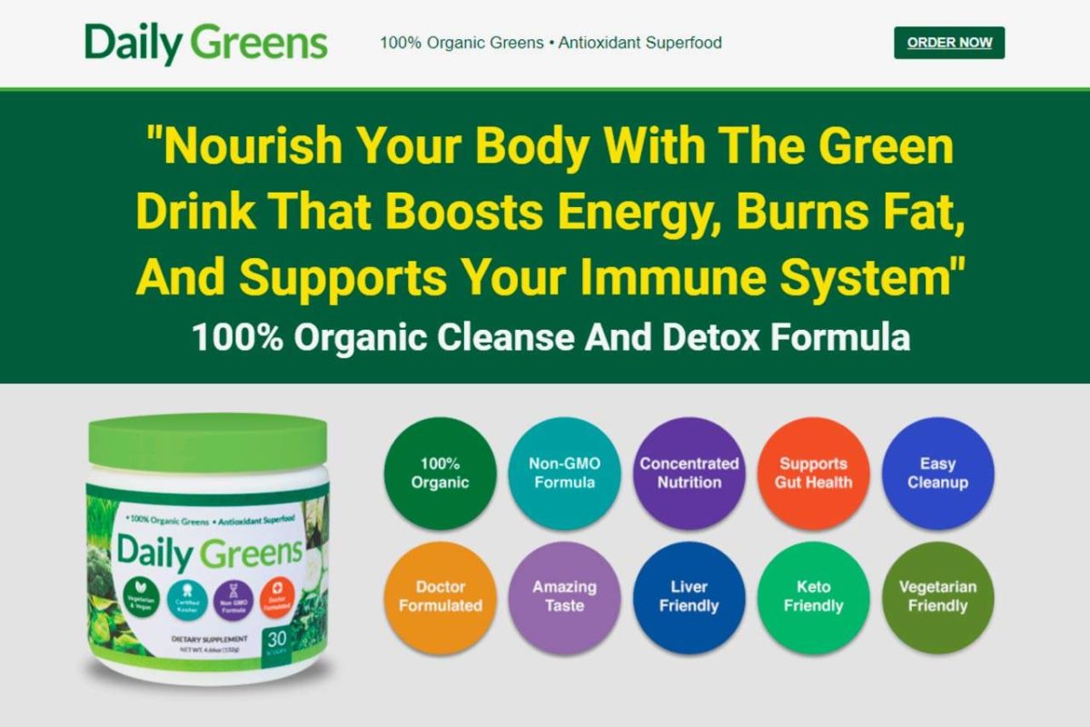 Daily Greens Reviews Organic Green Juice Drink Powder Formula