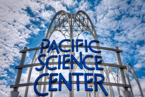 Pacific Science Center sign (photo credit: University of Washington)