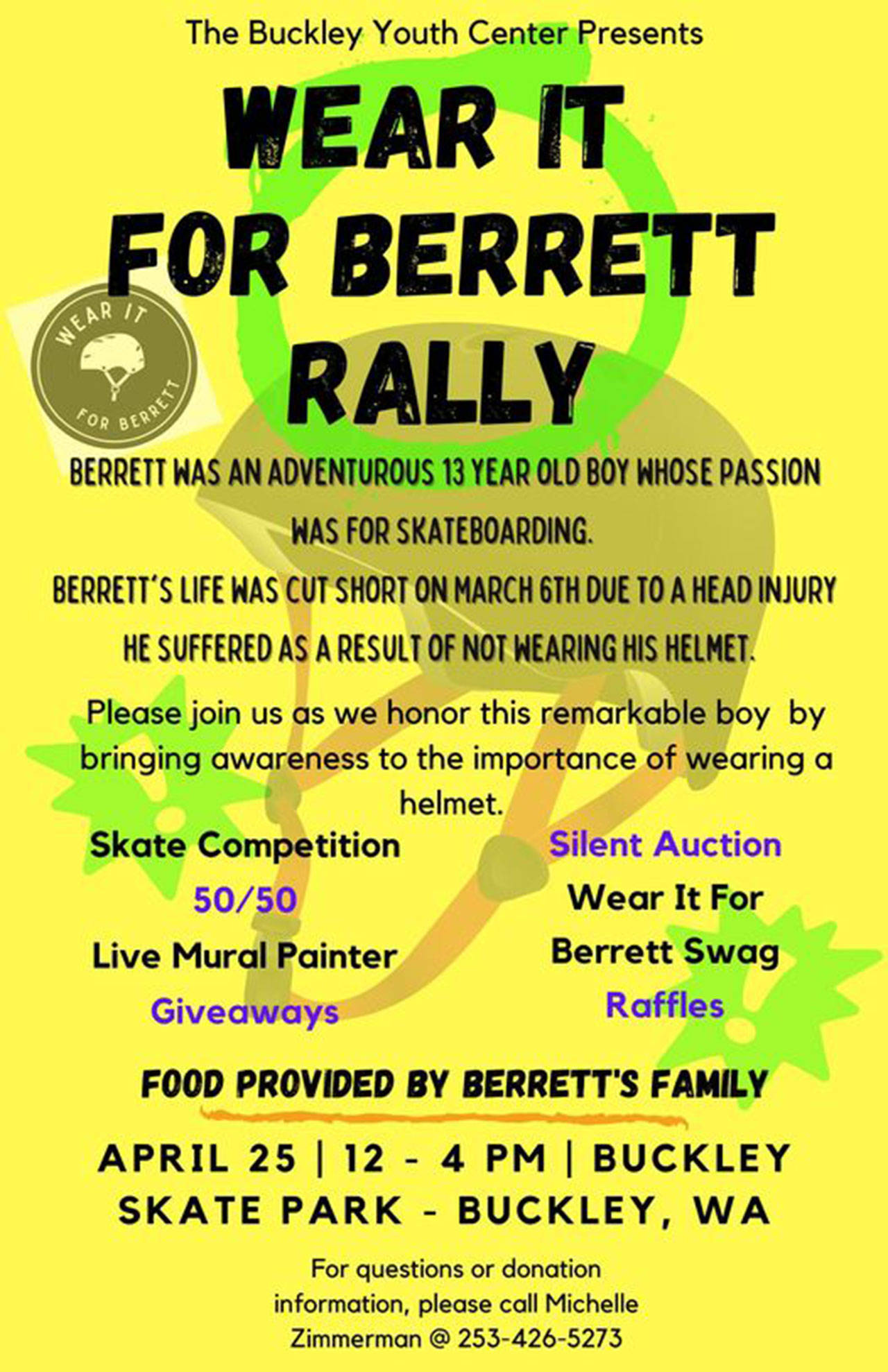 This is the full poster advertising information on the April 25th rally.
