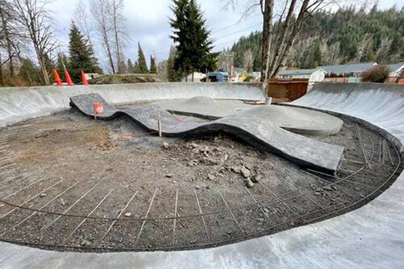 A photo of the in-progress skatepark, obtained with permission from John Hillding