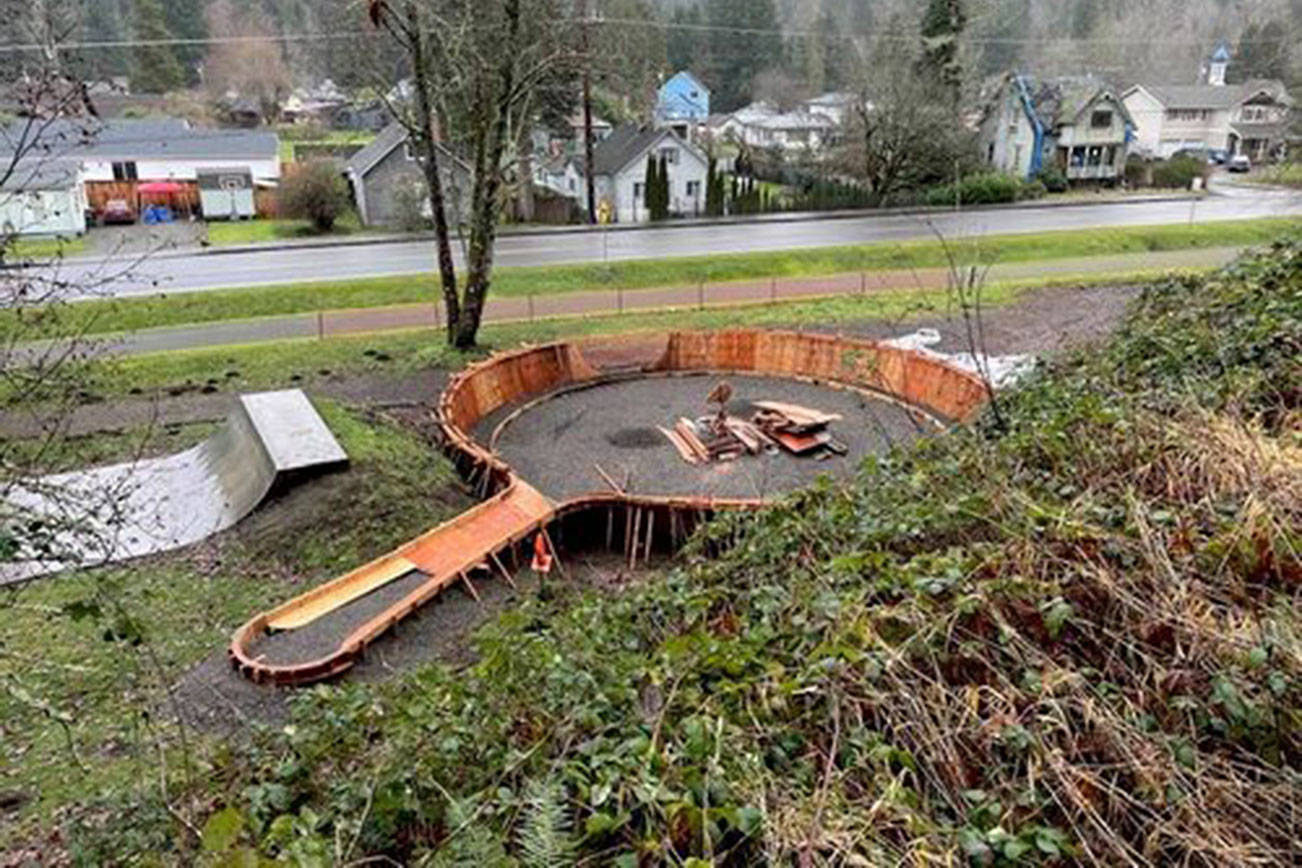 A photo of the in-progress skatepark, obtained with permission from John Hillding
