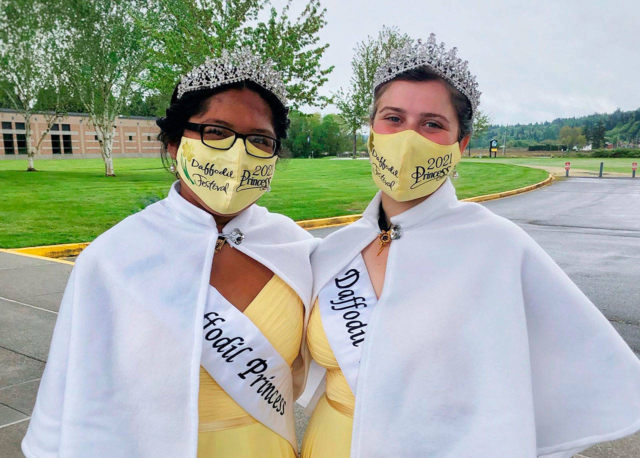 Daffodil Princesses Guadalupe Perez-Delores and Karah Ritter. Photo courtesy the Tacoma-Pierce County Health Department