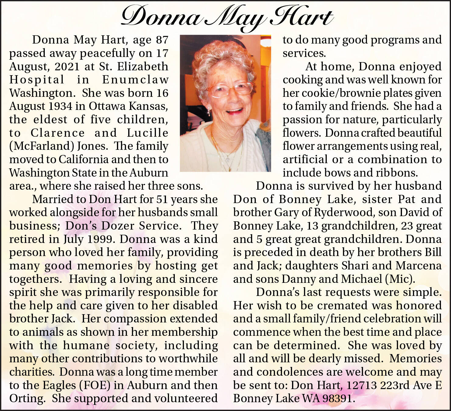 Donna May Hart