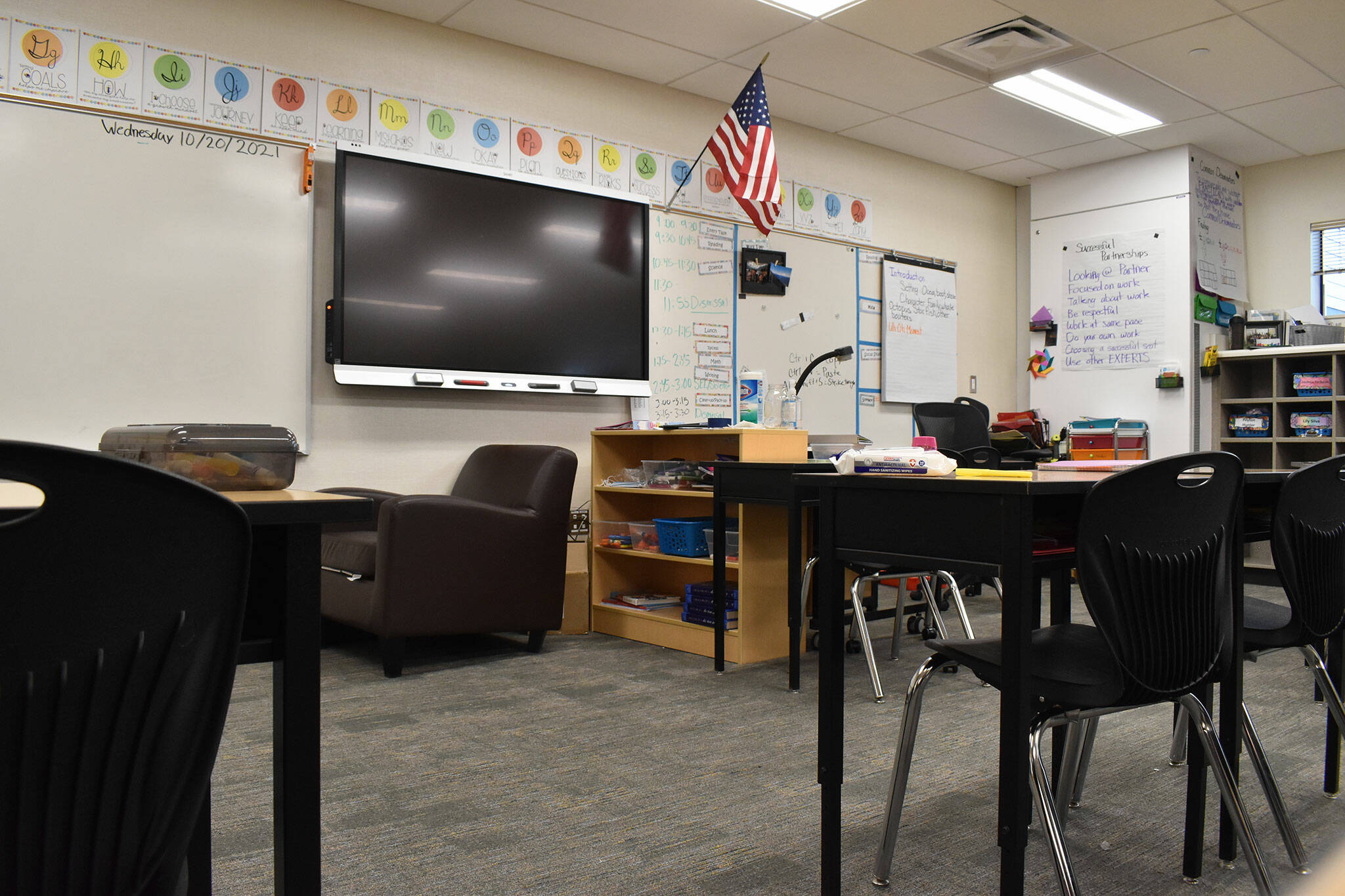 One of the new classrooms at Foothills Elementary. Photo by Alex Bruell