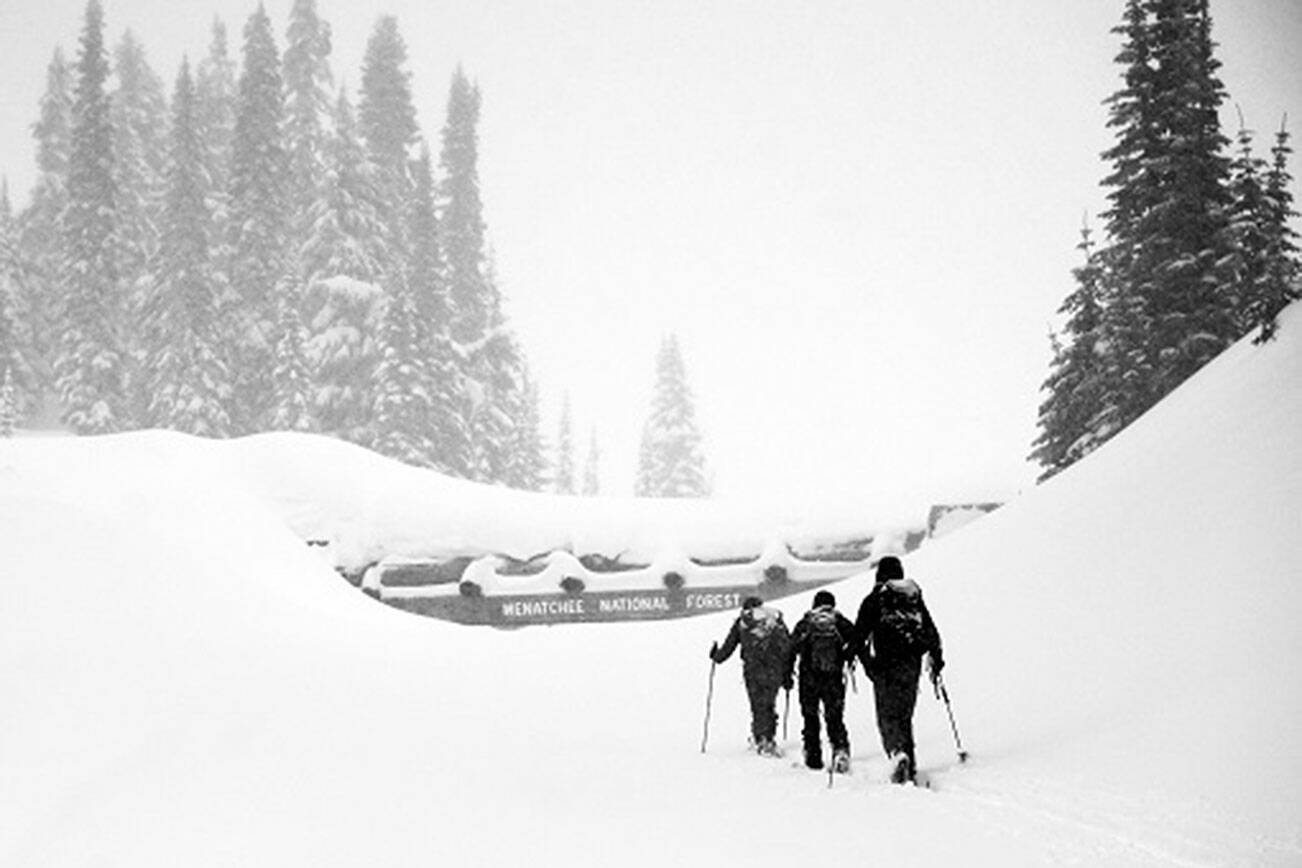 According to the Washington State Department of Transportation, it takes around 3,000 hours for snow crews to clear two billion cubic yards of snow to re-open the passes every year. Photo courtesy WSDOT