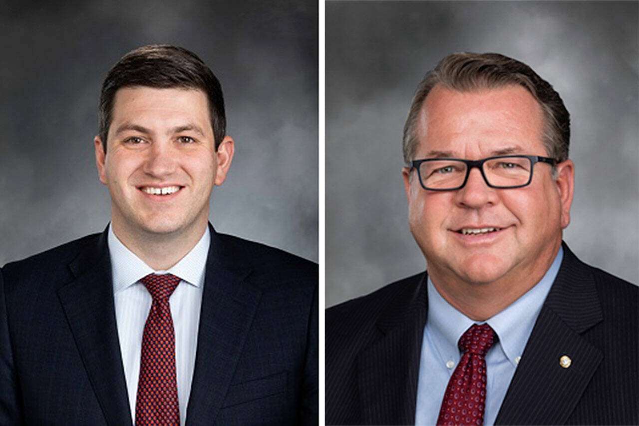 Rep. Drew Stokesbary and Rep. Eric Robertson. Contributed photos