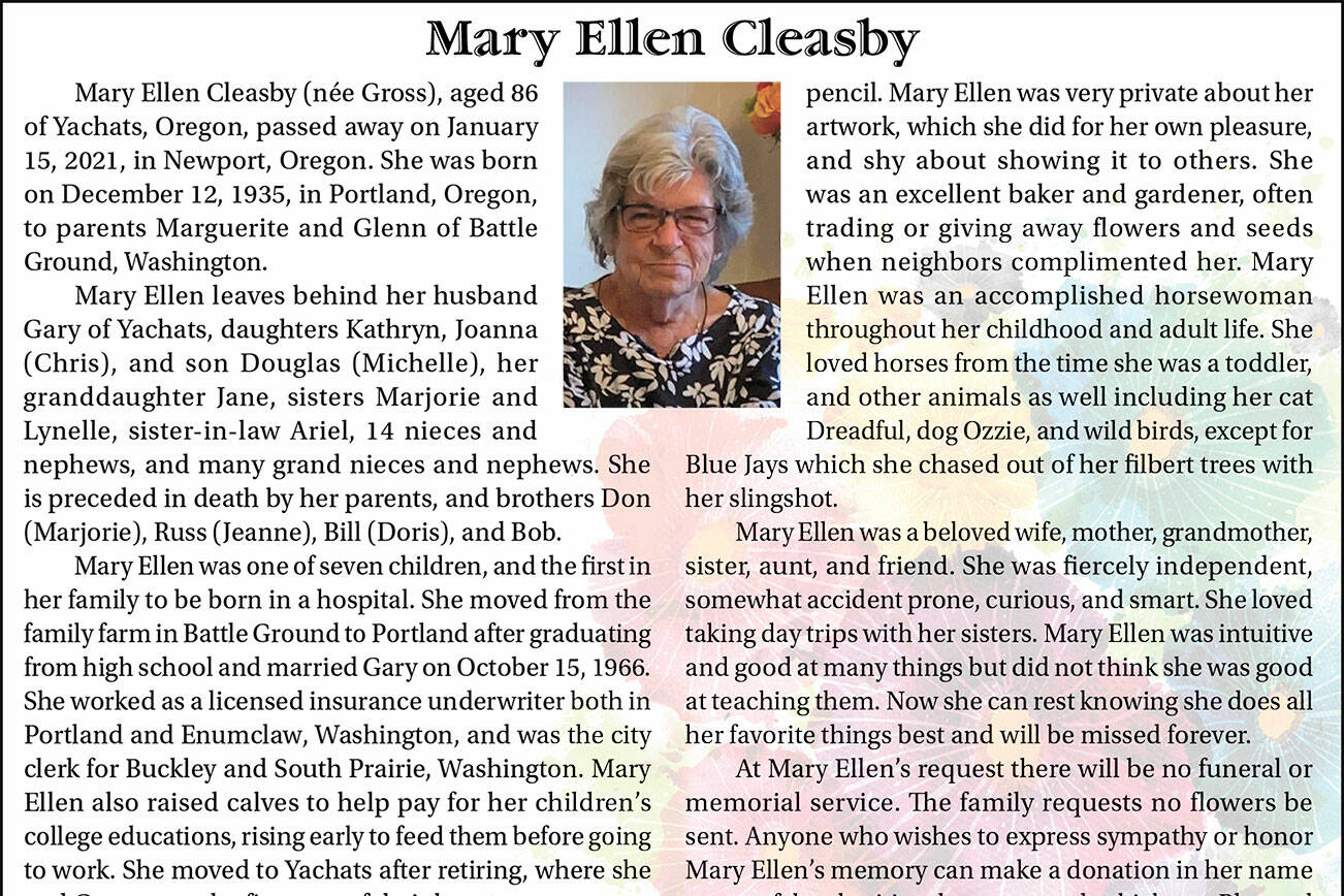 Mary Cleasby