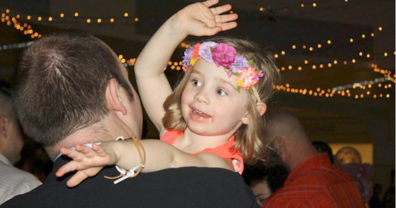 Ruby Gamblin, 4, at her first Father Daughter dance in 2016. Photo courtesy Enumclaw Rotary