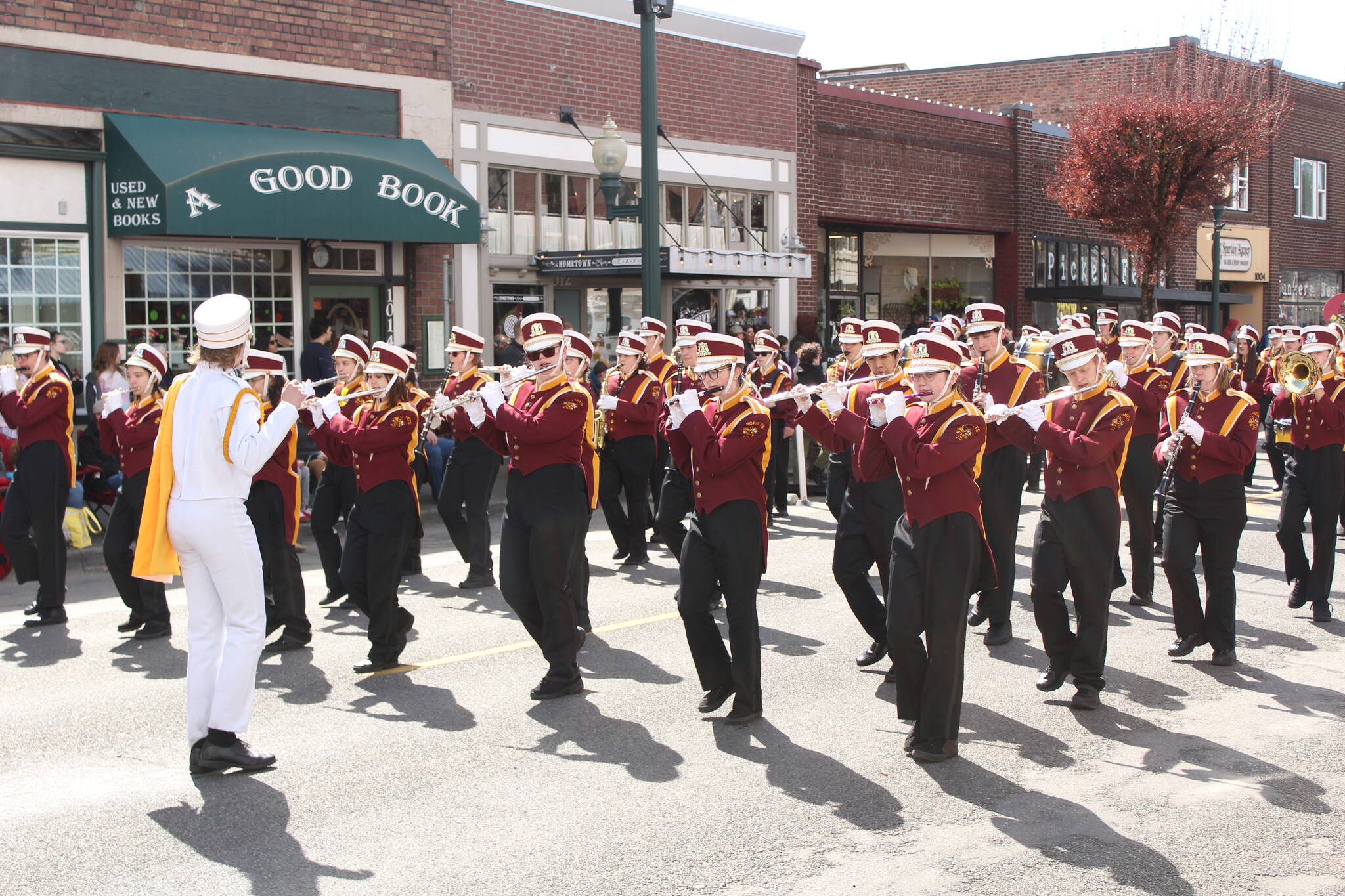 The White River Hornets perform during the Parade’s stretch through Sumner. Photo by Ray-Miller Still