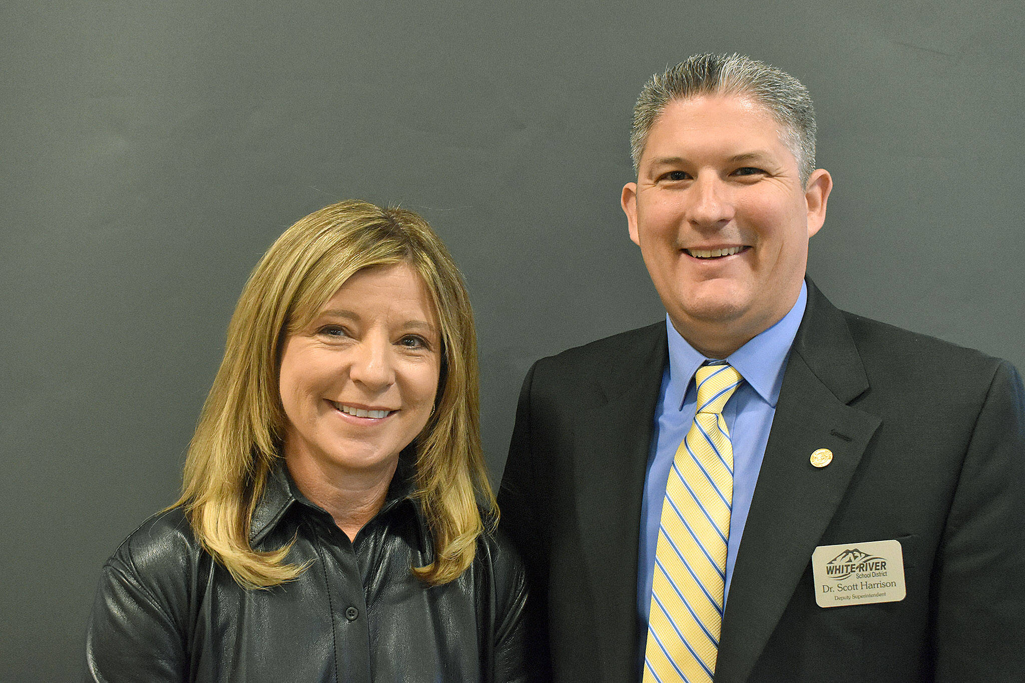 Photo by Alex Bruell
Janel Keating Hambly will be retiring from the role of White River School District superintendent after this school year, and current deputy superintendent Dr. Scott Harrison will be taking over.