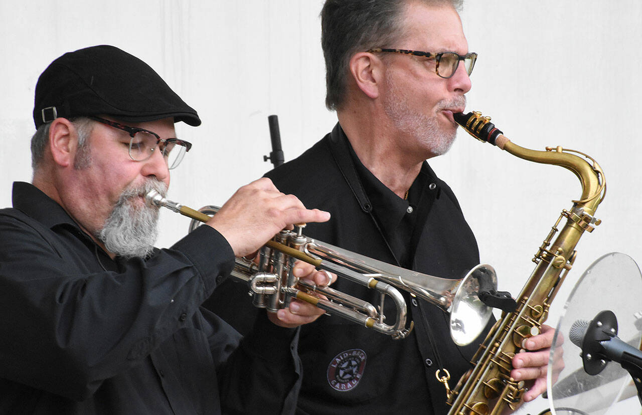 Pictured are the Blues Brothers performing in Buckley in 2019. They will not be performing this year on the Plateau. Photo by Kevin Hanson