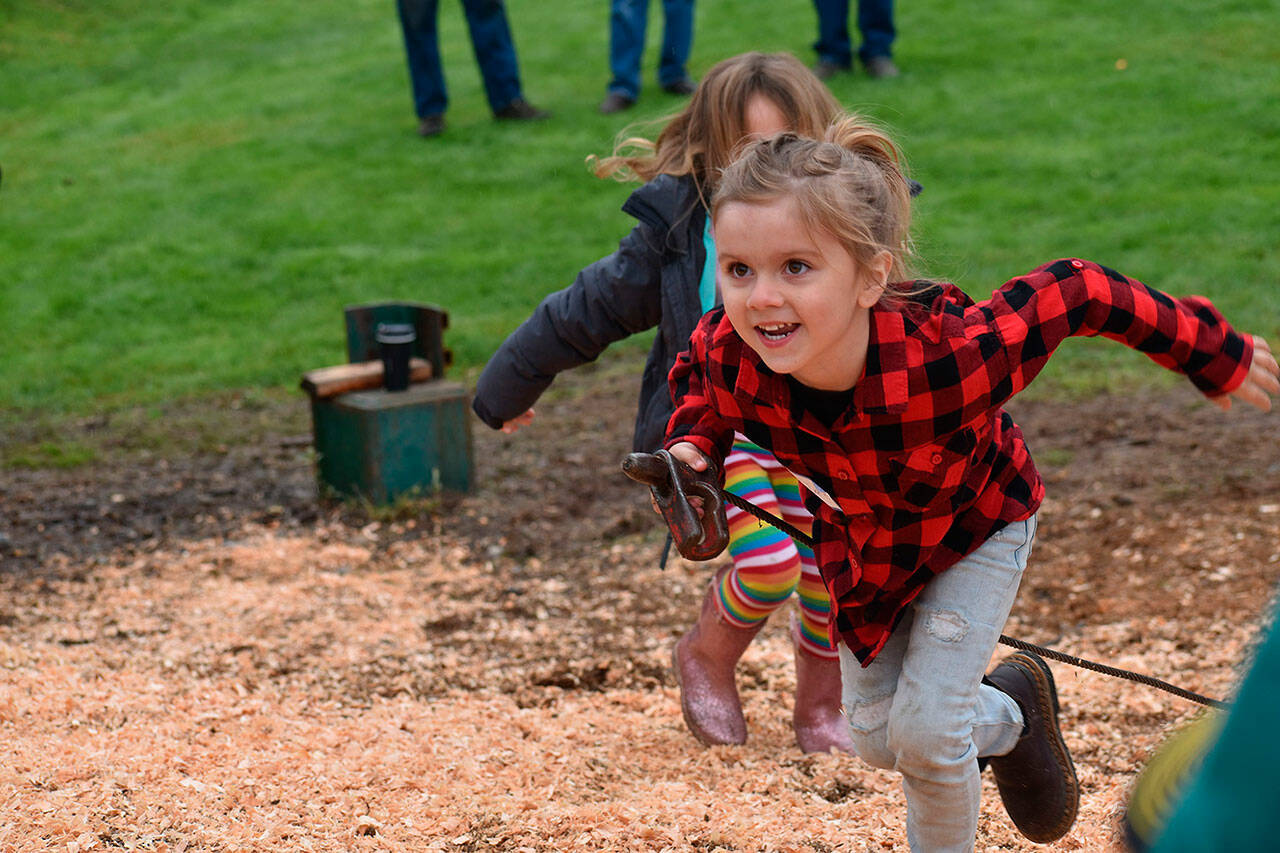 Kids danced, threw and climbed last weekend at Buckley's Junior Log Show. Next week, the adults will be on the field to put their logging skills to the test. Photos by Alex Bruell