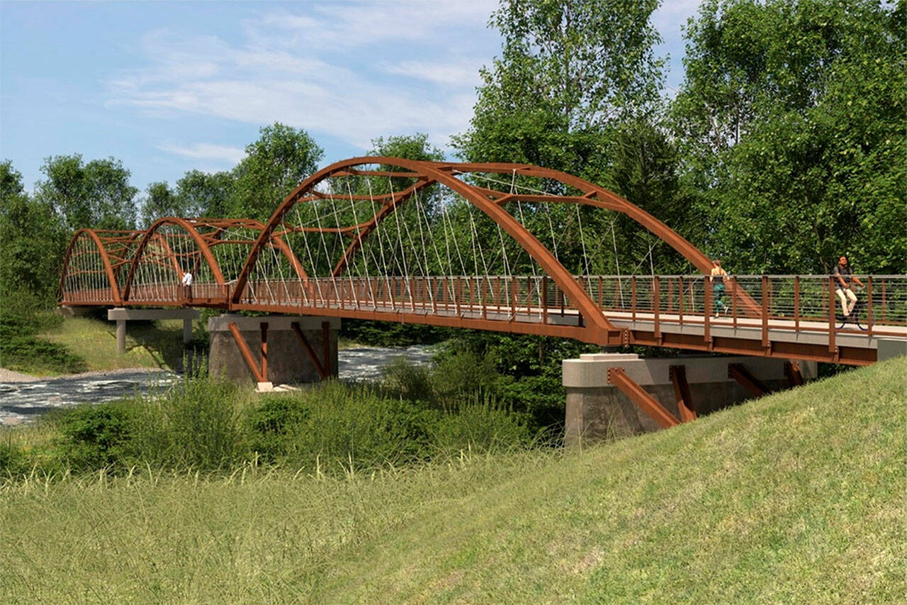 Image courtesy King County
An artist rendering of the future Foothills Trail bridge.