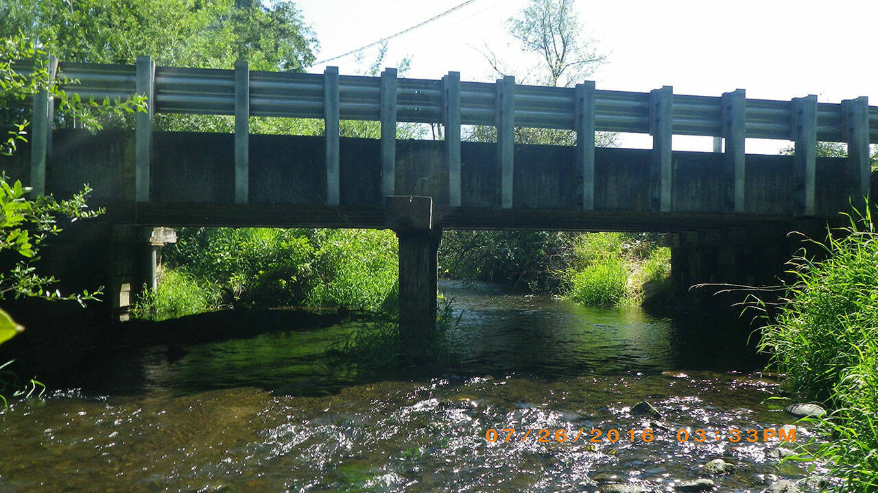 Photos courtesy King County 
A 2016 photo of the Newaukum Creek Bridge.