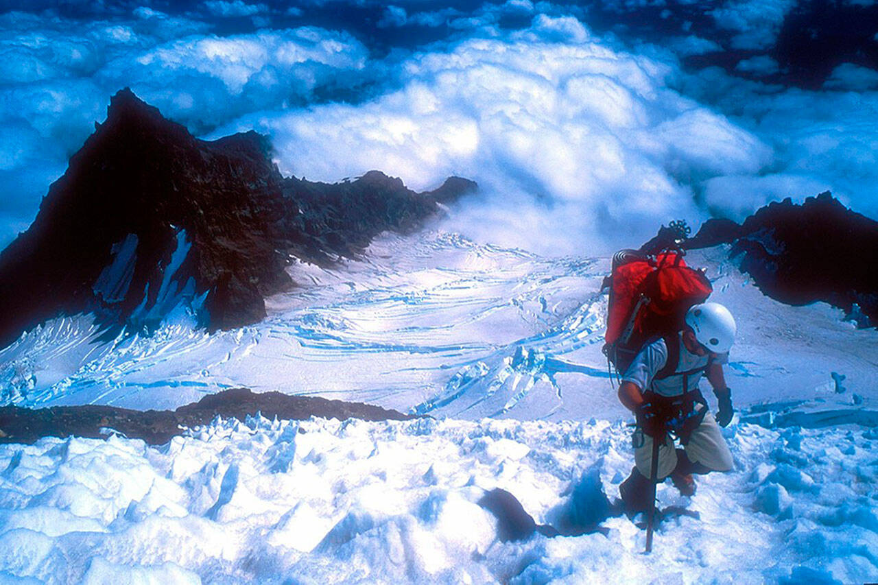 About 50 percent of people who climb Mt. Rainier via Disappointment Cleaver make it to the summit. Photo courtesy National Park Service