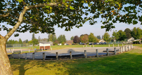 The Enumclaw skate park looks emptier without its ramps; make sure to look out for upcoming community meetings about how to design the next one. Photo by Ray Miller-Still