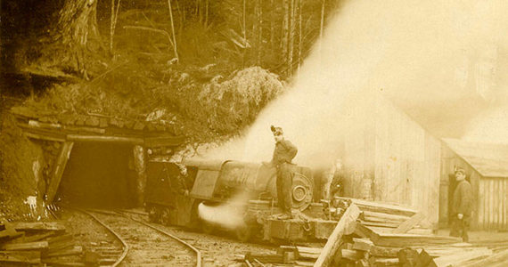 Entering Coal Mine of Wilkeson, [2014.45.1.7]. Washington State Historical Society, Tacoma (Wash.)