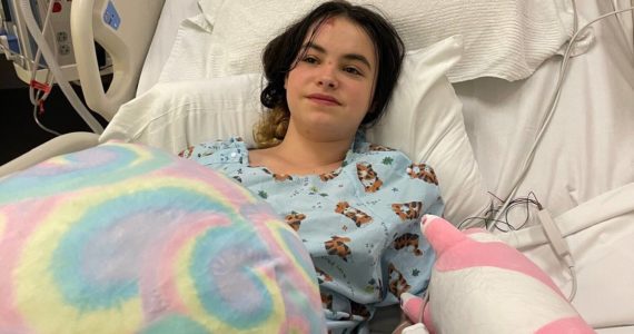 Contributed photo
Vivan Pearlman, 12, suffered sudden cardiac arrest at Enumclaw Middle School last October. She underwent a nine hour surgery on her birthday.