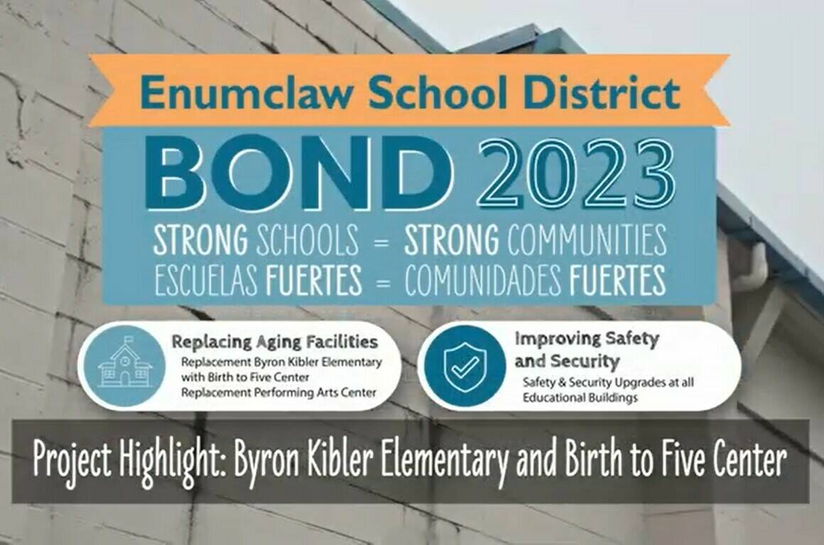 The Enumclaw School District has uploaded project highlights on their bond webpage at <a href="https://www.enumclaw.wednet.edu/page/bond-2023" target="_blank">https://www.enumclaw.wednet.edu/page/bond-2023</a>.