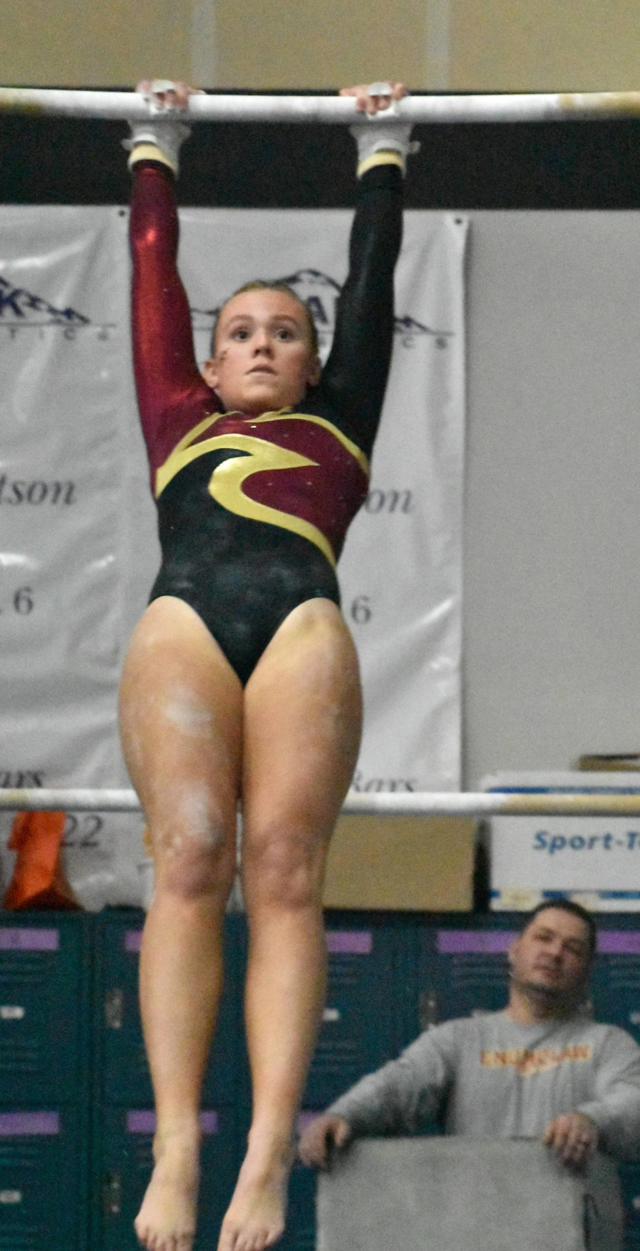 Pictured is Mylee Bonthuis on bars. Photo by Kevin Hanson
