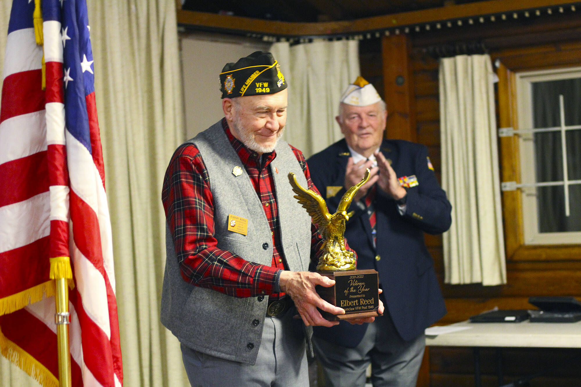 VFW member Elbert Reed was honored as Veteran of the Year. Photo by Ray Miller-Still