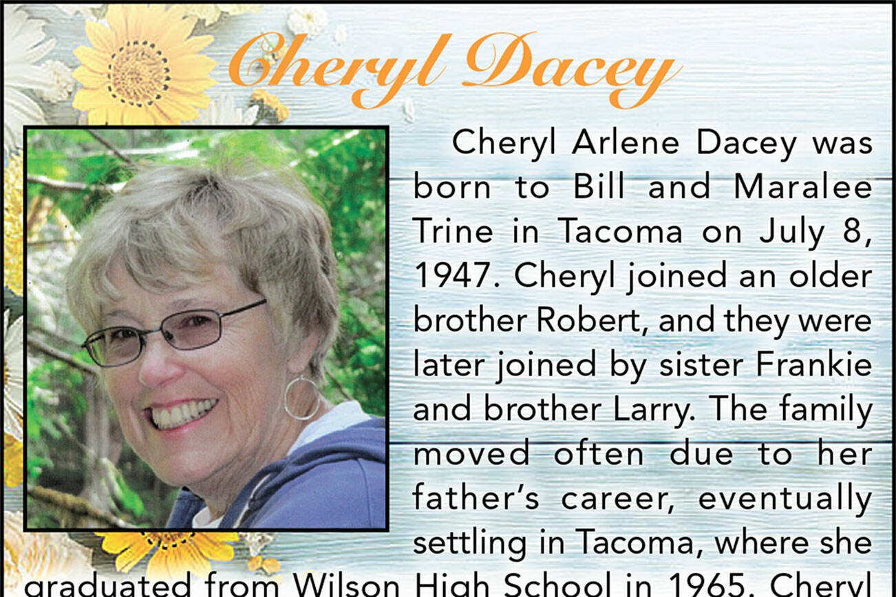 Obit for Cheryl Dacey