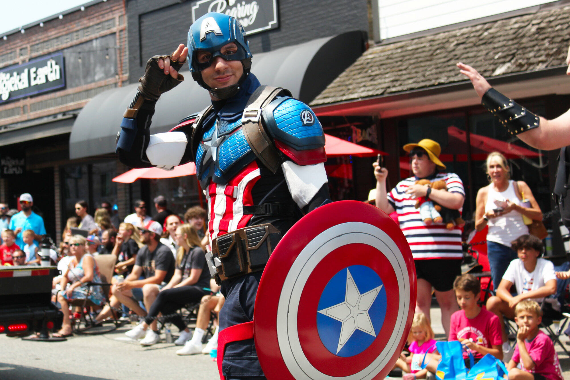 The Star Spangled Man with a Plan and other Avengers celebrated the Fourth of July by walking in the annual parade on Cole Street. Below are more photos from this year's event. Photos by Ray Miller-Still