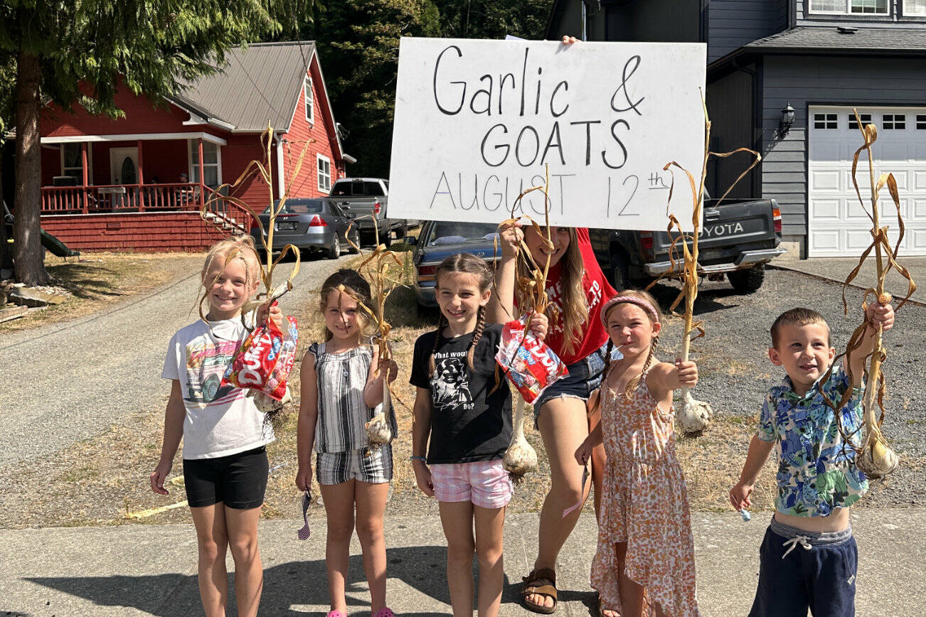 Courtesy photo
The Simple Goodness Soda Shop advertised the upcoming seventh Goats and Garlic Festival during the Wilkeson Handcar Festival parade.