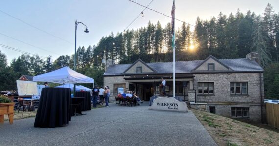 Wilkeson Town Hall during the Sept. 15 celebration. Photo by Sara Sutterfield