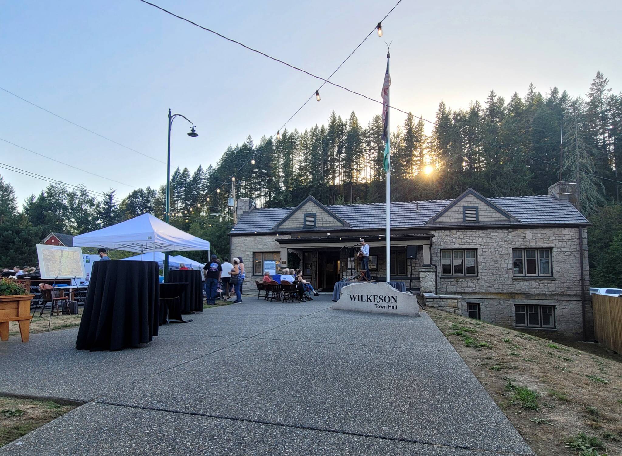 Wilkeson Town Hall during the Sept. 15 celebration. Photo by Sara Sutterfield