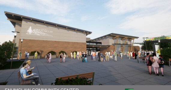 Image courtesy Cornerstone Architecture
A digital mockup of what an Enumclaw Community Center exterior could look like.
